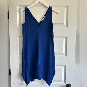 Amanda Uprichard Asymmetrical Hem Dress - Royal Blue